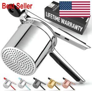 Heavy Duty Stainless Steel Potato Ricer Masher Kitchen Gadget Tool